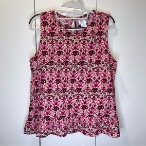 Stella Parker  collection Blouse Tank Top size large  100% cotton